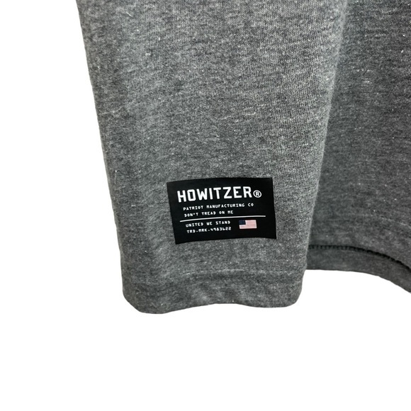 Howitizer MFG | Charcoal Gray Graphic Support Law Enforcement Tee Shirt - Picture 6 of 9